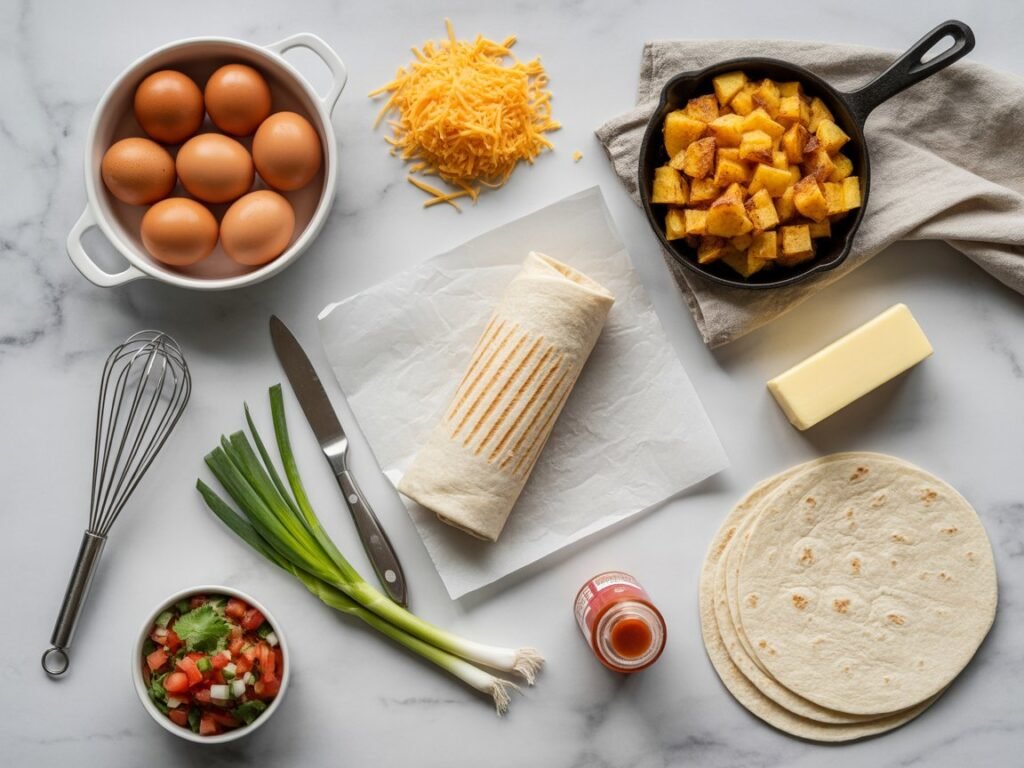 Ingredients Breakfast Burrito
