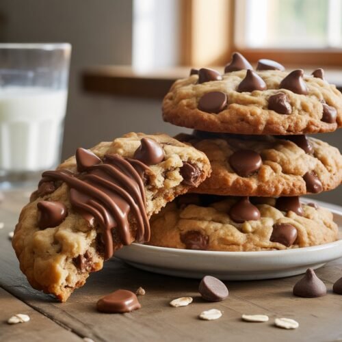 pinterst classic chocolate chip oatmeal cookies