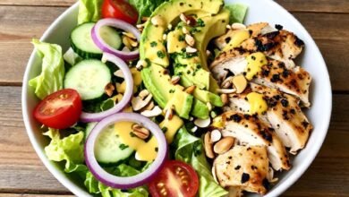 Leftover Grilled Lemon Herb Chicken Salad