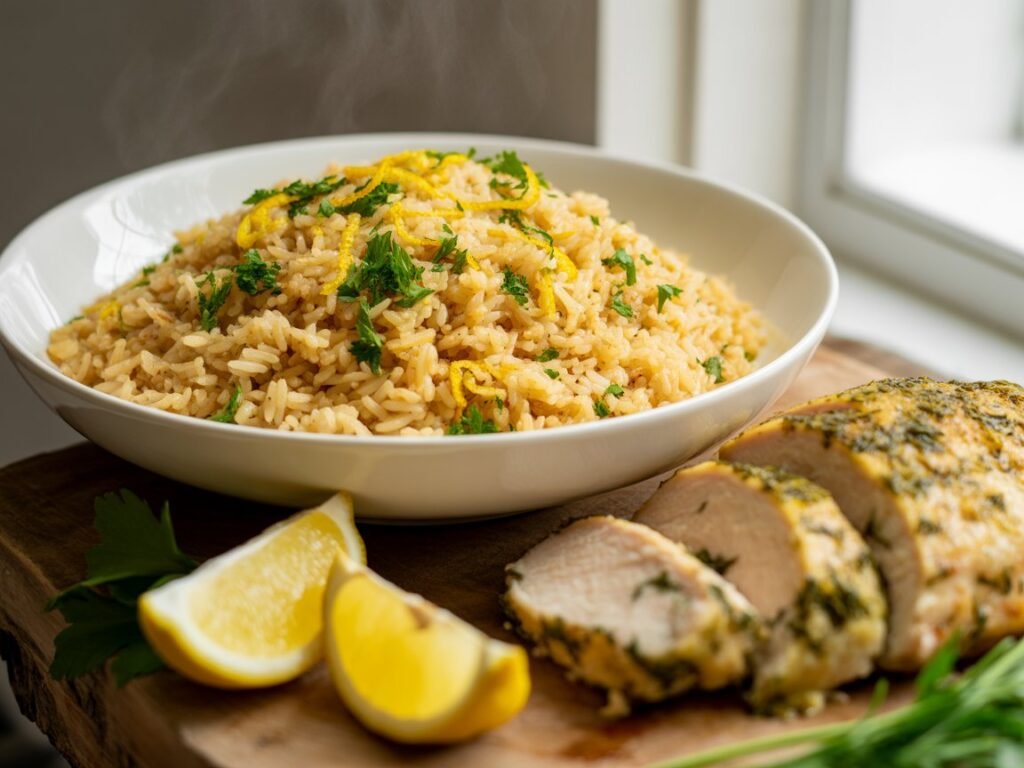 Rice Pilaf for Lemon Herb Chicken