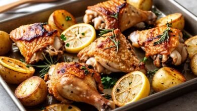 Roasted Potatoes Lemon Herb Chicken Pairing