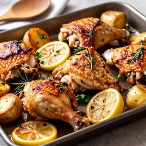 Roasted Potatoes Lemon Herb Chicken Pairing