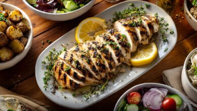 Thyme Basil Lemon Grilled Chicken
