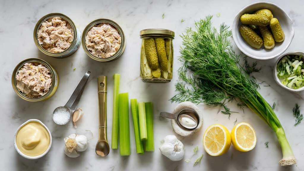 ingredients Tuna Salad with Pickles