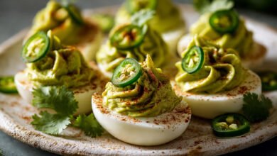 Avocado Deviled Eggs
