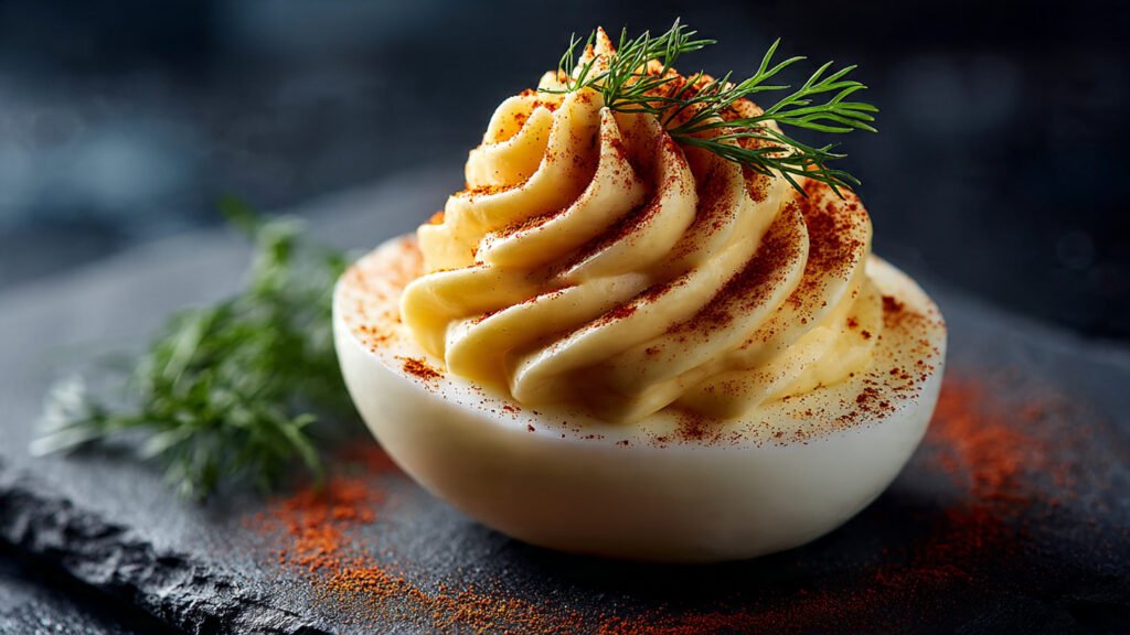 Creamy Garlic Deviled Eggs RECIPES