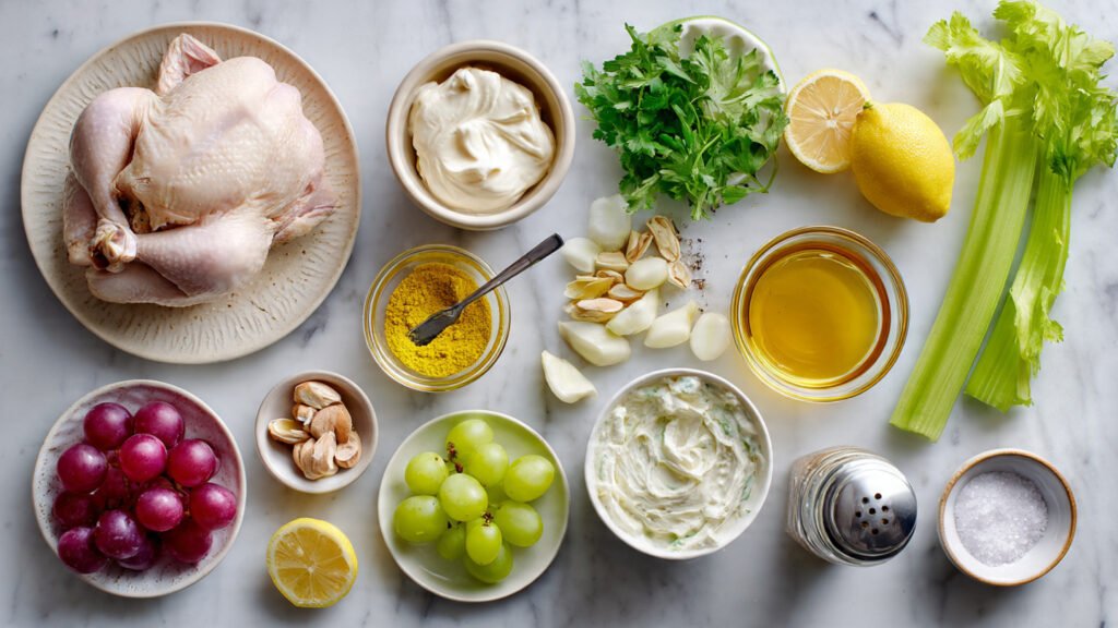 Curry Chicken Salad Recipe ingredients