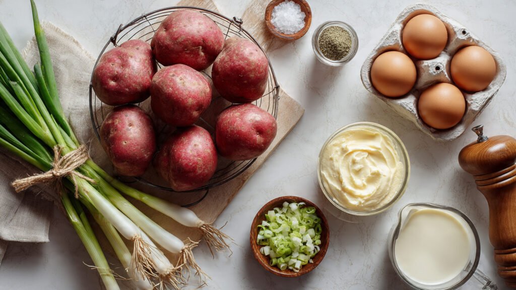 Red Hot Blue Potato Salad ingredients