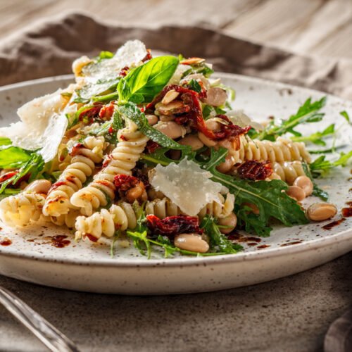 Tuscan White Bean Pasta Salad