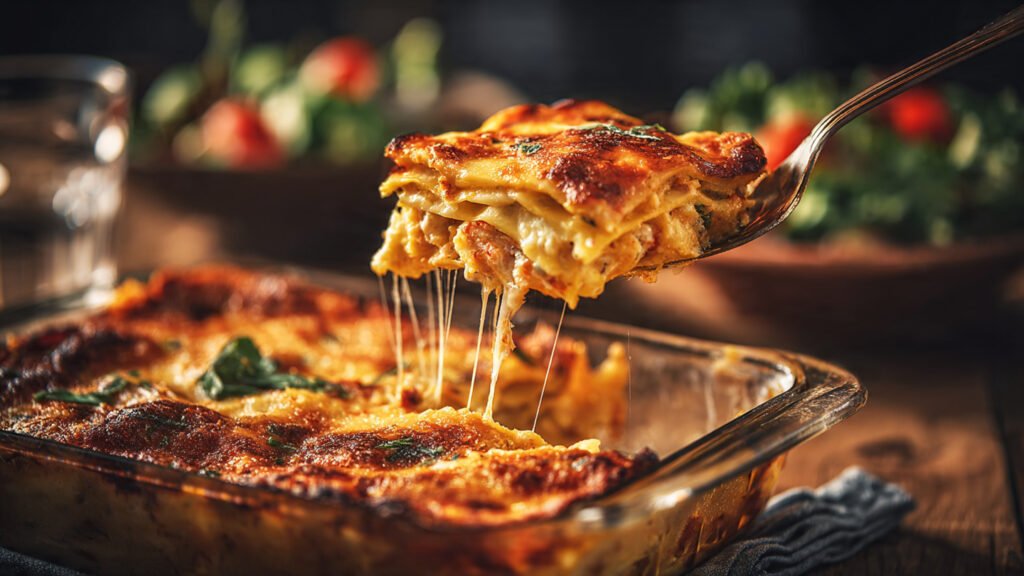 creamy Shrimp and Crab Lasagna