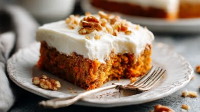 Carrot Cream Cake Bars