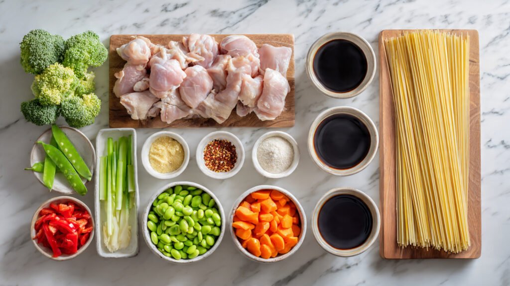 Chicken Teriyaki Noodles Ingredients