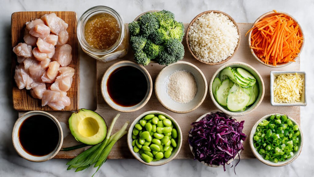 Teriyaki Chicken Rice Bowl Ingredients